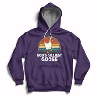 Vintage Funny God's Silliest Goose Duck Silly Goose Memes Hoodie - Wonder Print Shop