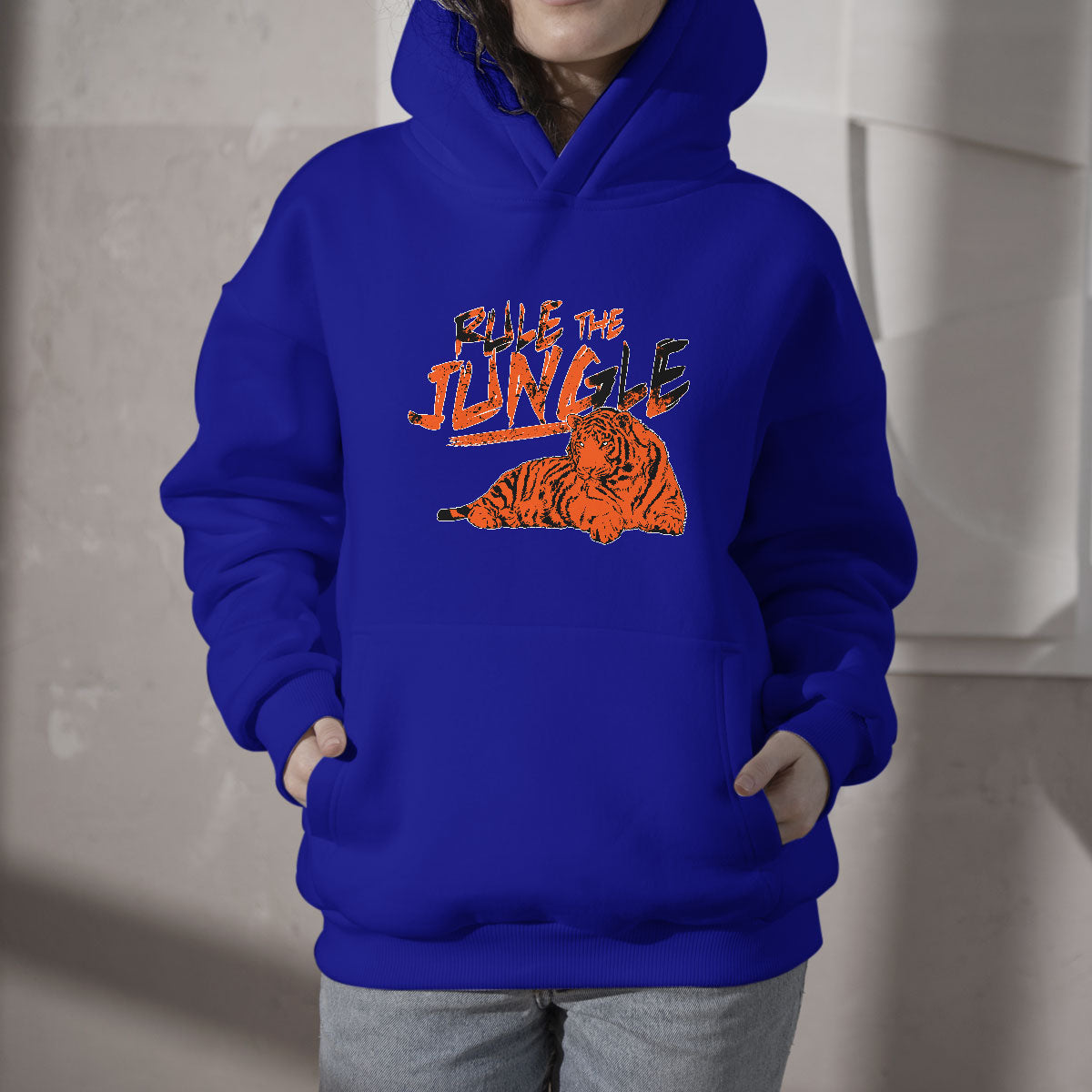Rule The Jungle Fear Da Tiger King Of The North Sundey Hoodie - Wonder Print Shop