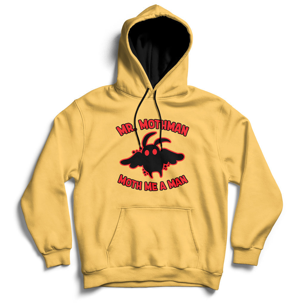 Mothman Cryptid Cryptozoology American Flag 1 Hoodie - Wonder Print Shop