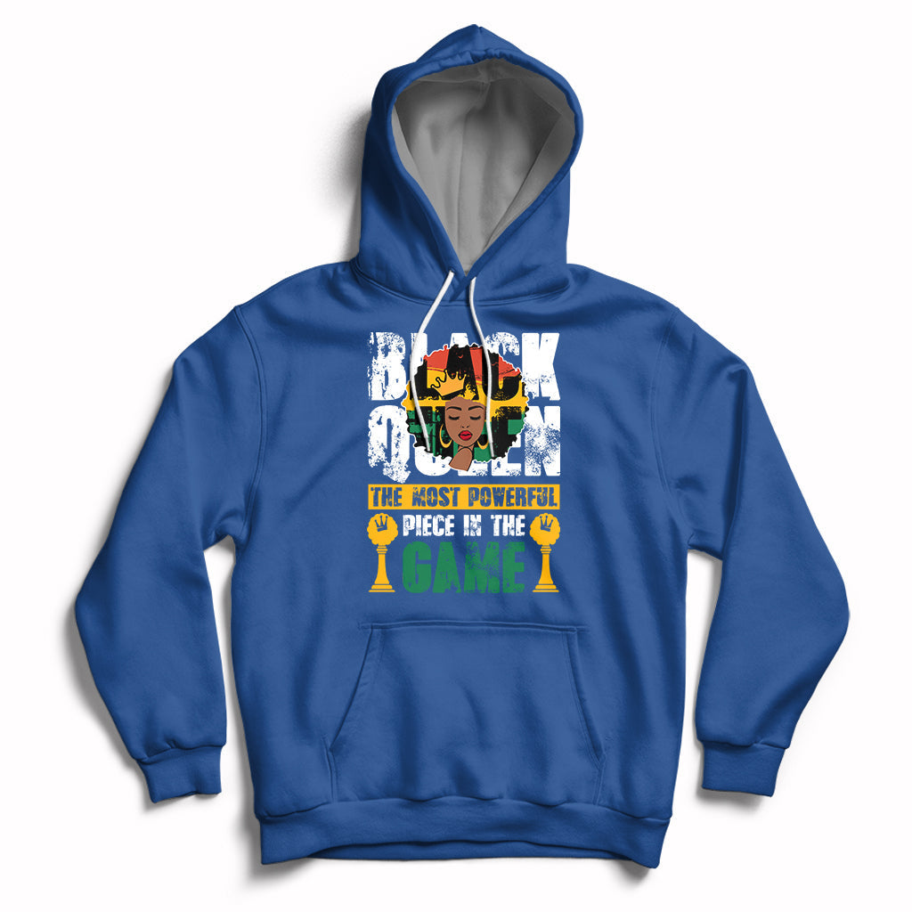 Black Queen The Most Powerful Piece In The Game Black Pride Hoodie - Wonder Print Shop