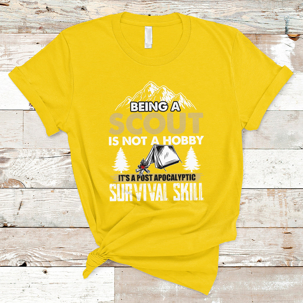 Being A Scout Is Not A Hobby It's A Survial Skill Boys Girls Scouts T-Shirt - Wonder Print Shop
