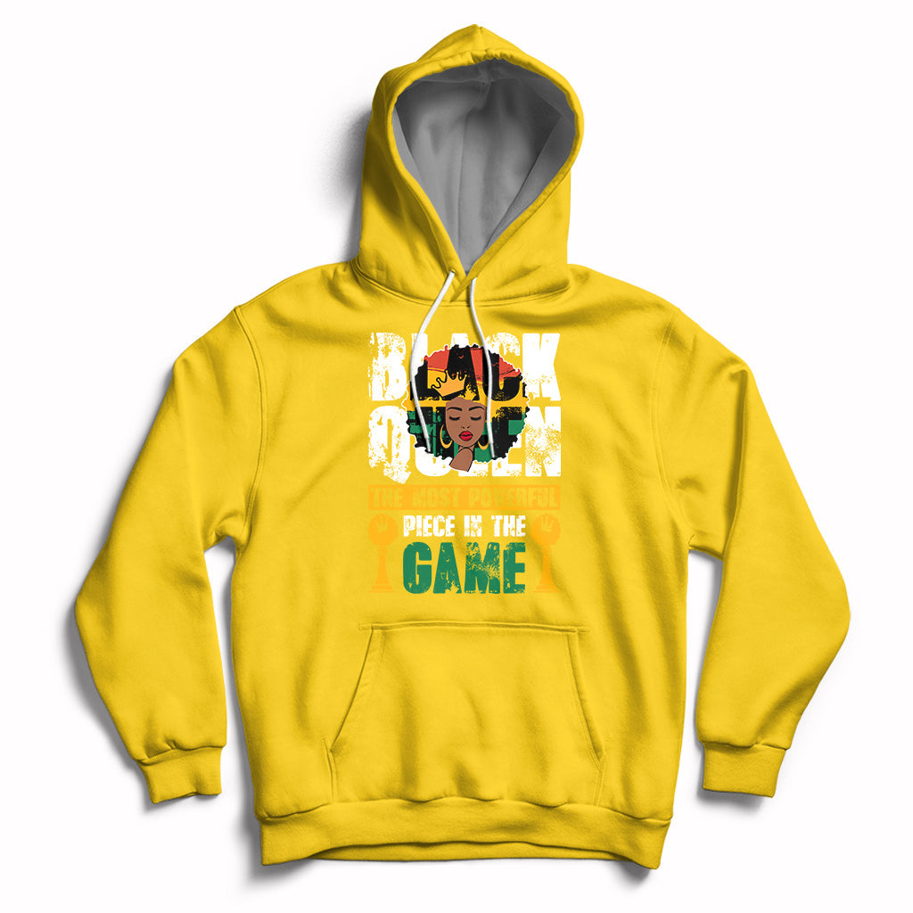 Black Queen The Most Powerful Piece In The Game Black Pride Hoodie - Wonder Print Shop