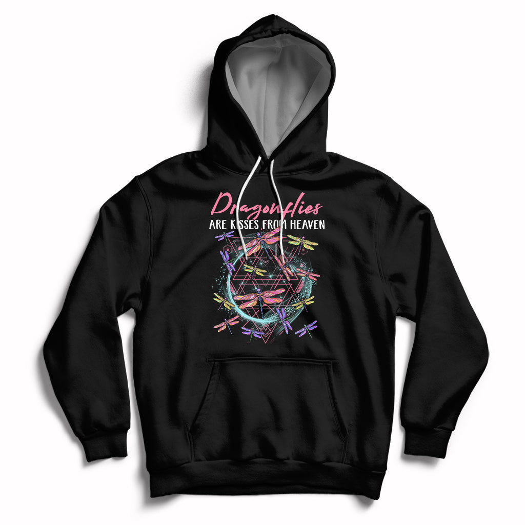 Dragonflies Are Kisses From Heaven Angels Spiritual Heavenly Hoodie - Wonder Print Shop