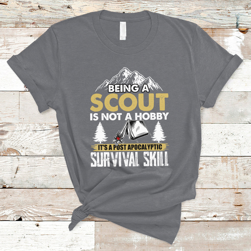 Being A Scout Is Not A Hobby It's A Survial Skill Boys Girls Scouts T-Shirt - Wonder Print Shop