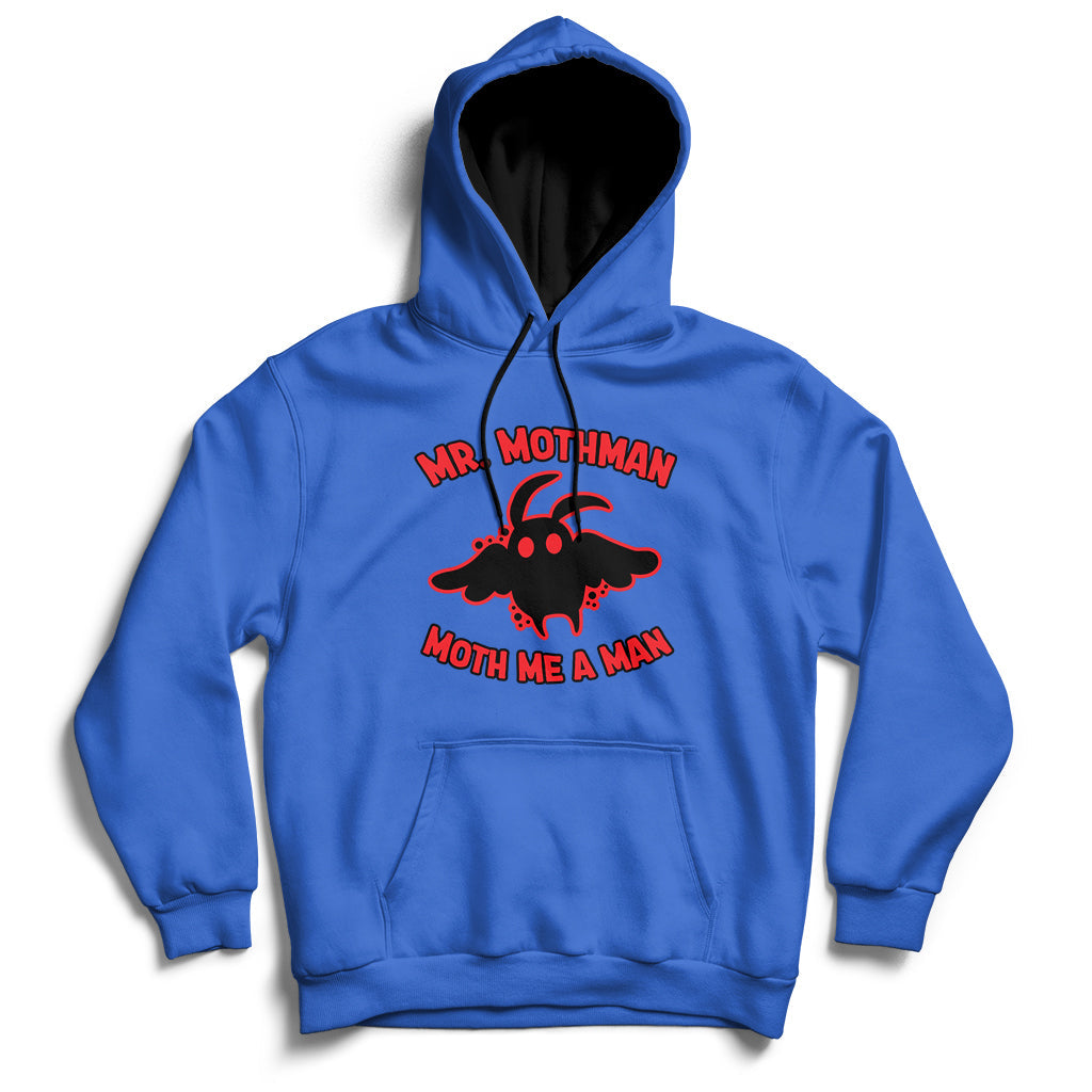 Mothman Cryptid Cryptozoology American Flag 1 Hoodie - Wonder Print Shop
