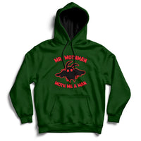 Mothman Cryptid Cryptozoology American Flag 1 Hoodie - Wonder Print Shop