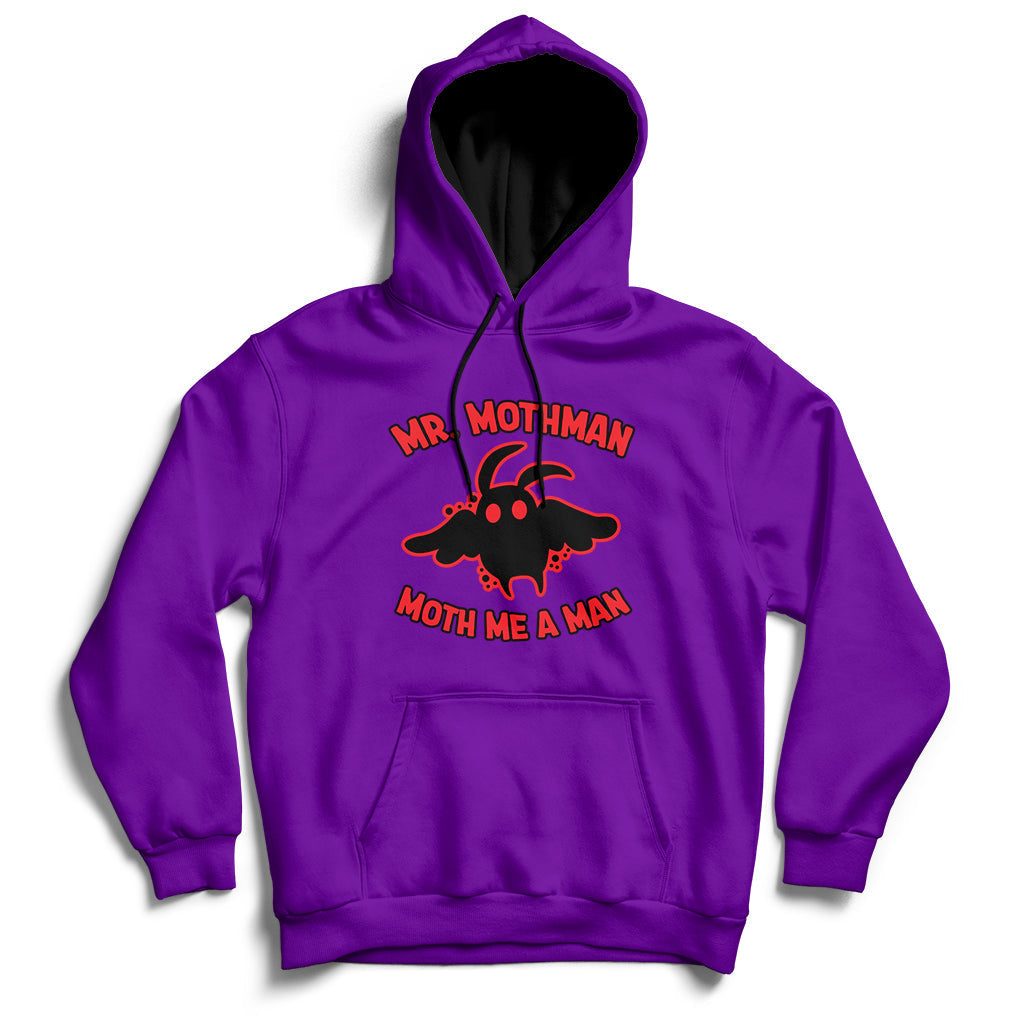 Mothman Cryptid Cryptozoology American Flag 1 Hoodie - Wonder Print Shop