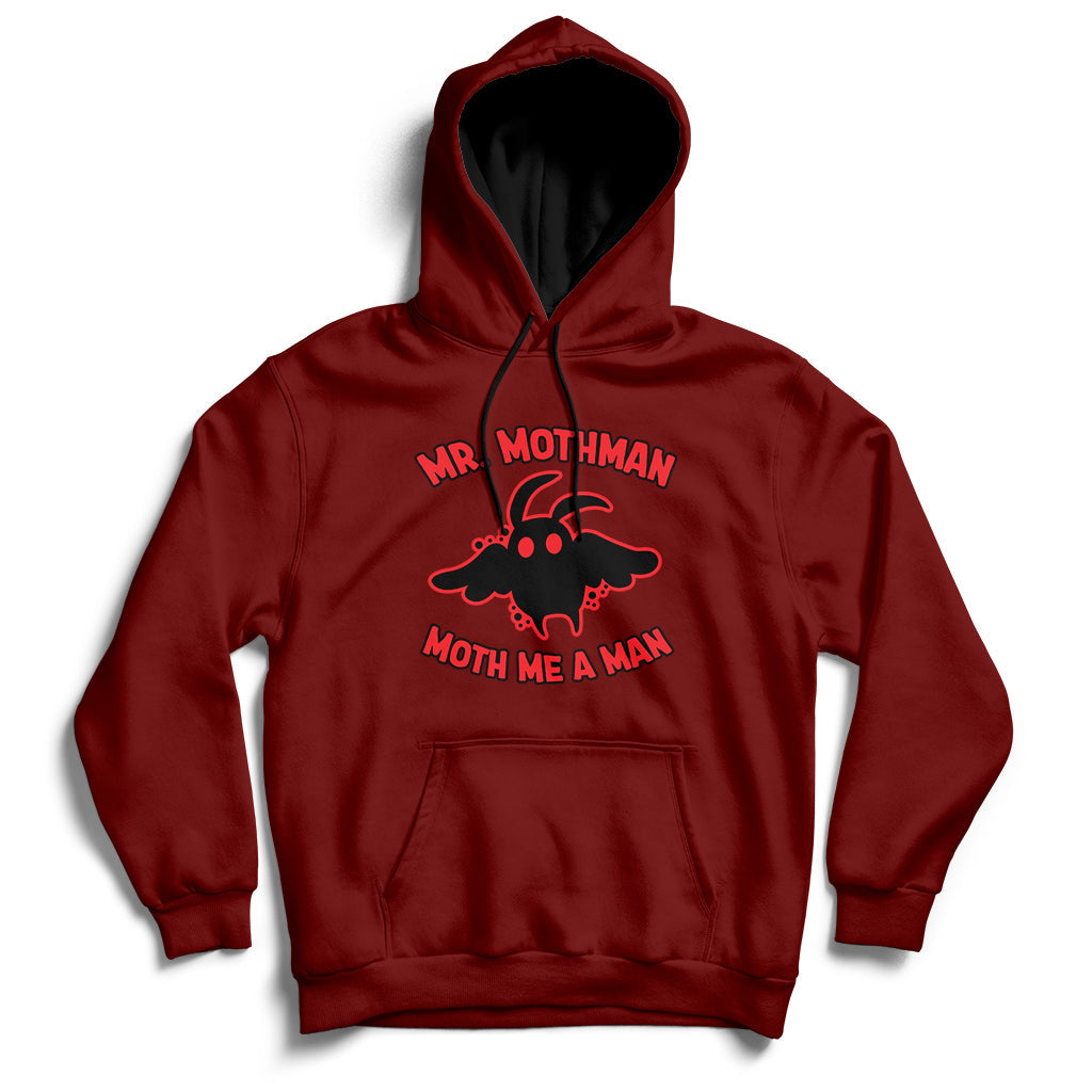 Mothman Cryptid Cryptozoology American Flag 1 Hoodie - Wonder Print Shop