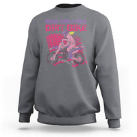 Real Girls Ride Dirt Bikes Motocross Lovers Gifts For Womens Sweatshirt - Wonder Print Shop