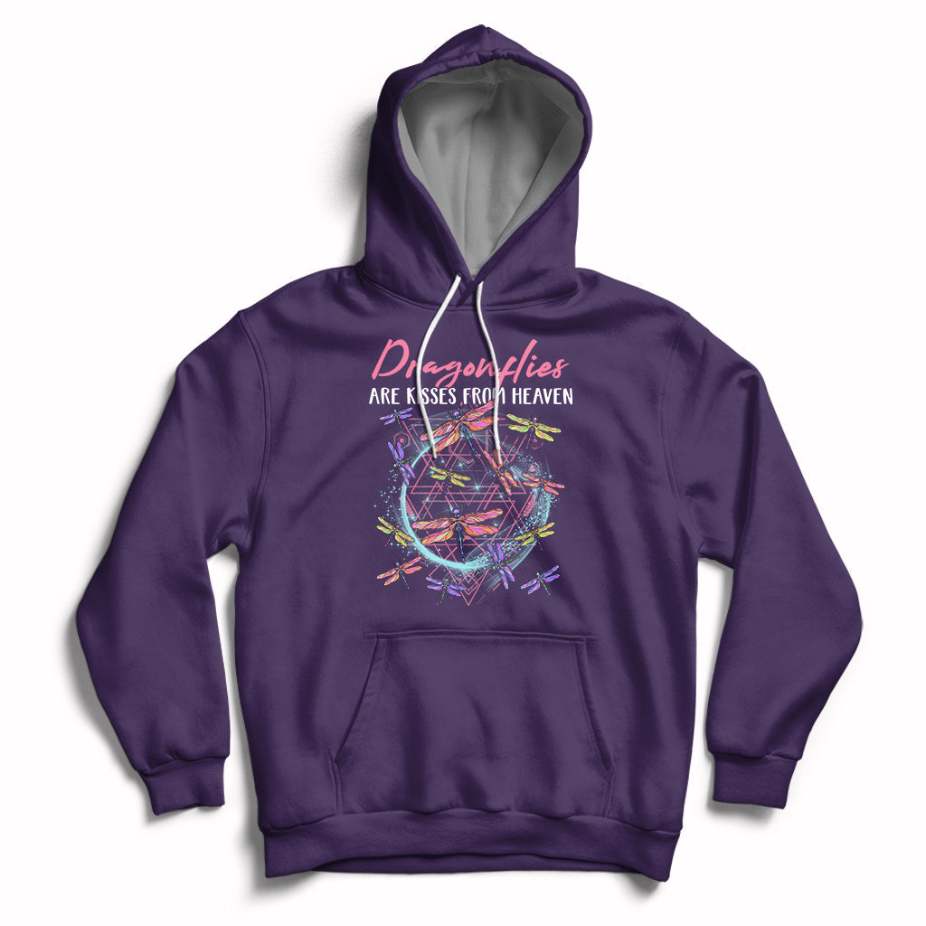 Dragonflies Are Kisses From Heaven Angels Spiritual Heavenly Hoodie - Wonder Print Shop