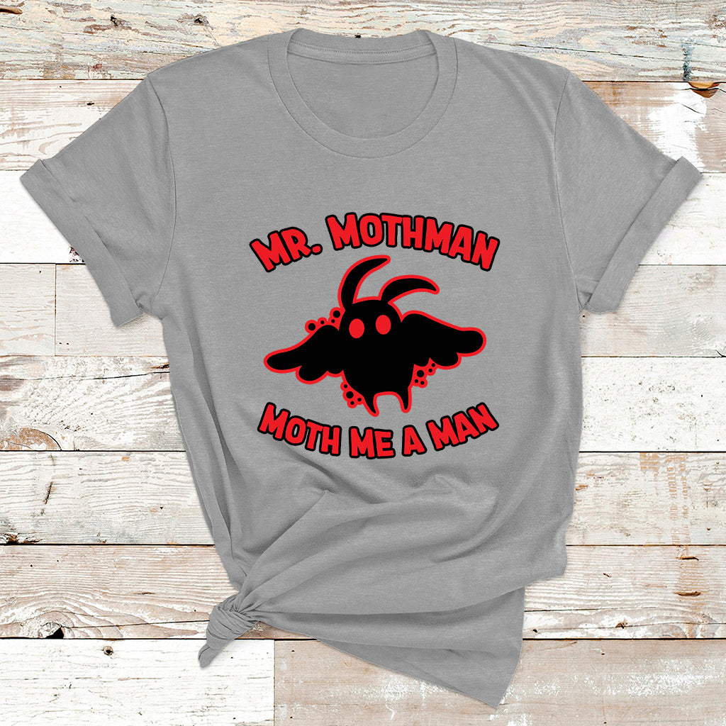 Mothman Cryptid Cryptozoology American Flag 1 T Shirt - Wonder Print Shop