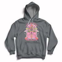 Just Breathe And Believe Dragonfly Retro Boho Motivational Hoodie - Wonder Print Shop
