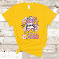 Galentines Gang Retro Messy Bun Valentine's Day Sisters T-Shirt - Wonder Print Shop