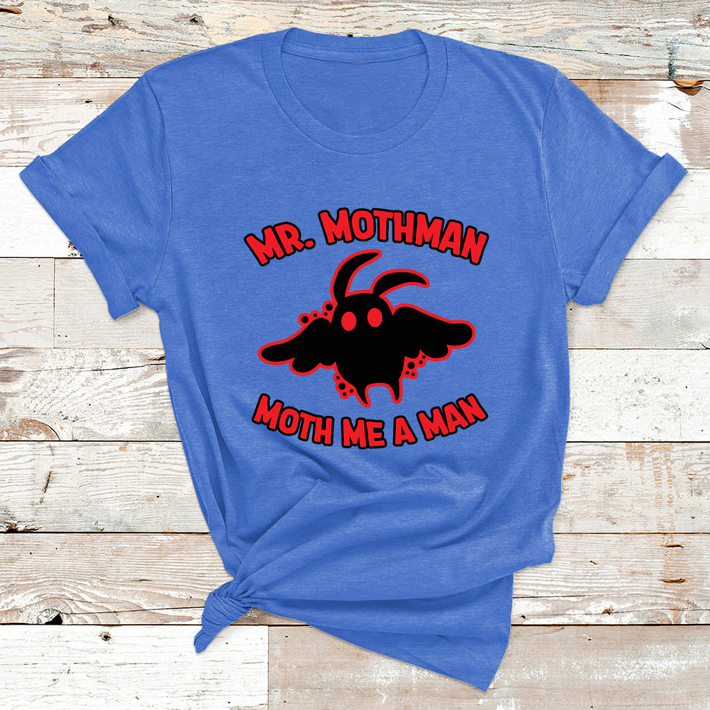 Mothman Cryptid Cryptozoology American Flag 1 T Shirt - Wonder Print Shop