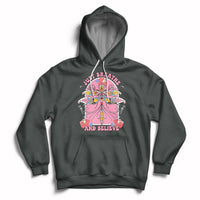Just Breathe And Believe Dragonfly Retro Boho Motivational Hoodie - Wonder Print Shop