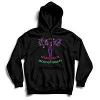 Retro Holiday Lights And Abortion Rights Pro Choice Feminist Hoodie - Wonder Print Shop