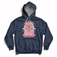 Just Breathe And Believe Dragonfly Retro Boho Motivational Hoodie - Wonder Print Shop