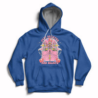 Just Breathe And Believe Dragonfly Retro Boho Motivational Hoodie - Wonder Print Shop