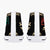 Skeleton Hand Middle Finger High Top Canvas Shoes Abcdef You