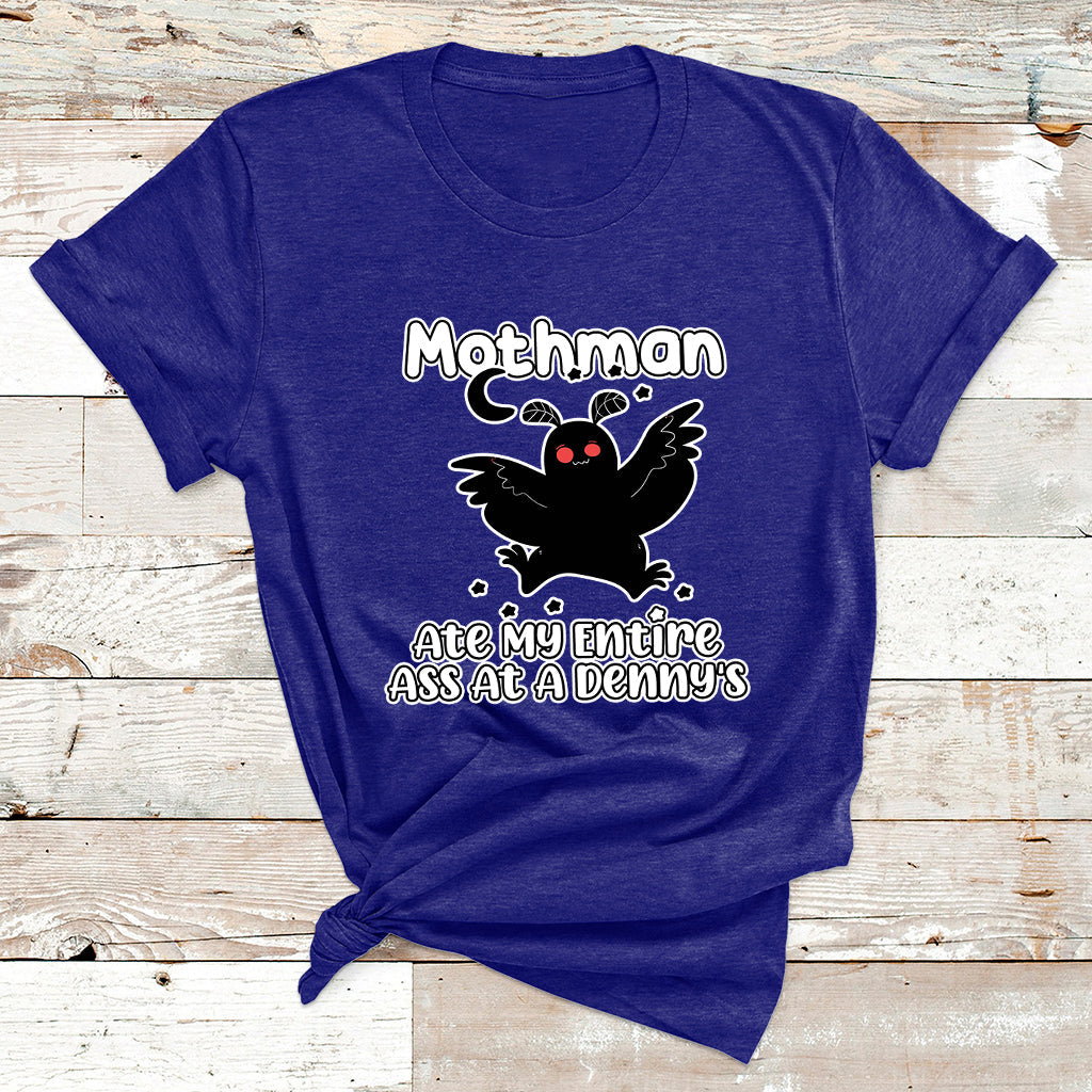 Funny Mothman Ate My Entire Ass Mothman Crytid T Shirt - Wonder Print Shop