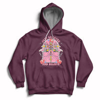 Just Breathe And Believe Dragonfly Retro Boho Motivational Hoodie - Wonder Print Shop