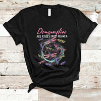 Dragonflies Are Kisses From Heaven Angels Spiritual Heavenly T Shirt - Wonder Print Shop