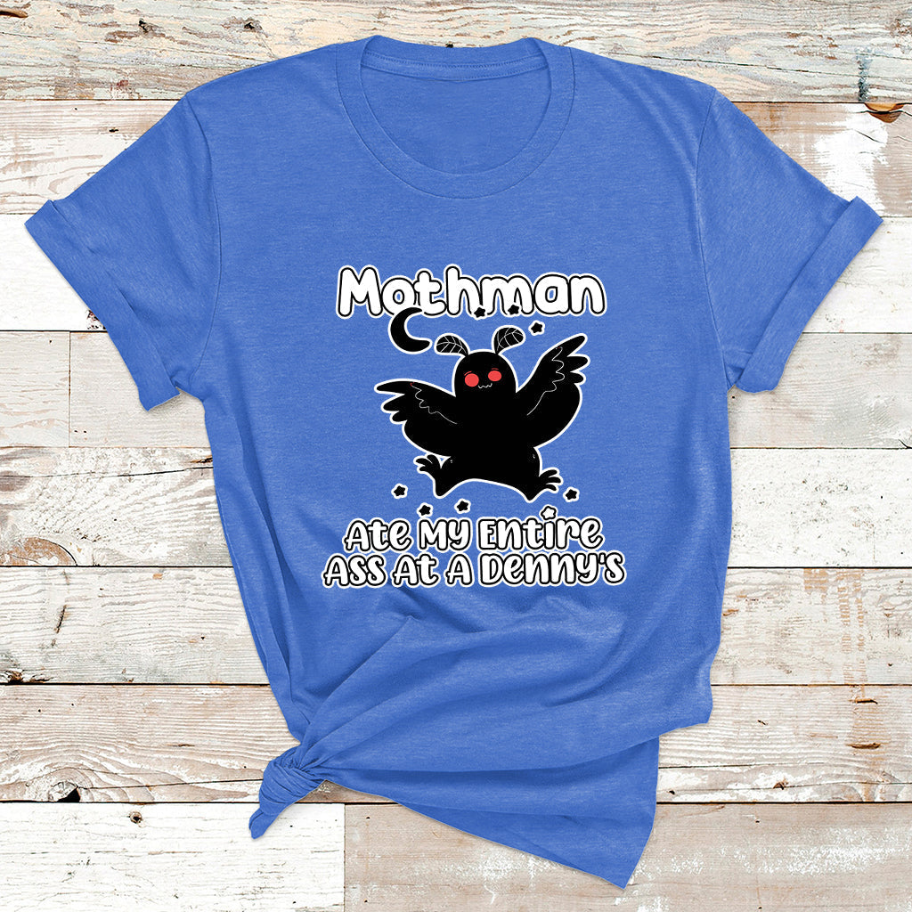 Funny Mothman Ate My Entire Ass Mothman Crytid T Shirt - Wonder Print Shop