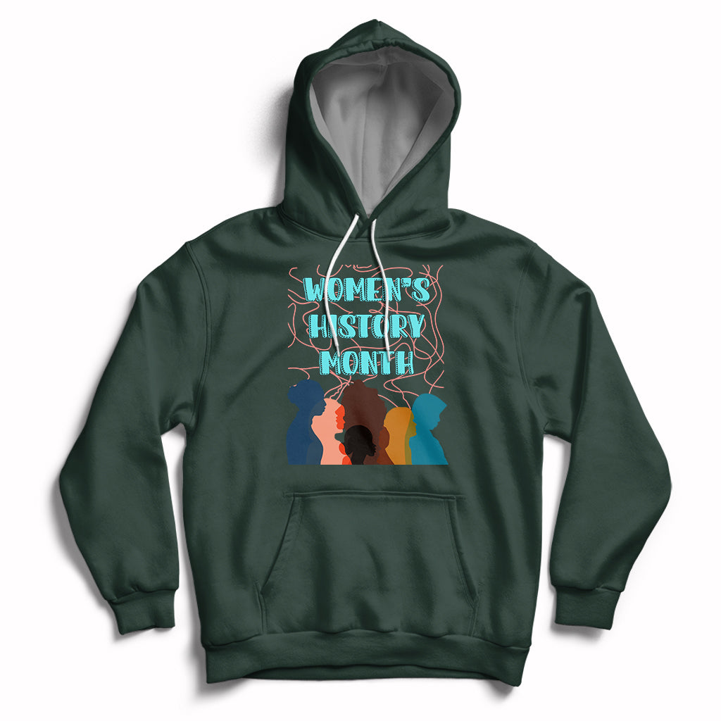 Women's History Month Well Behaved Womens Feminist Women Strong Hoodie - Wonder Print Shop