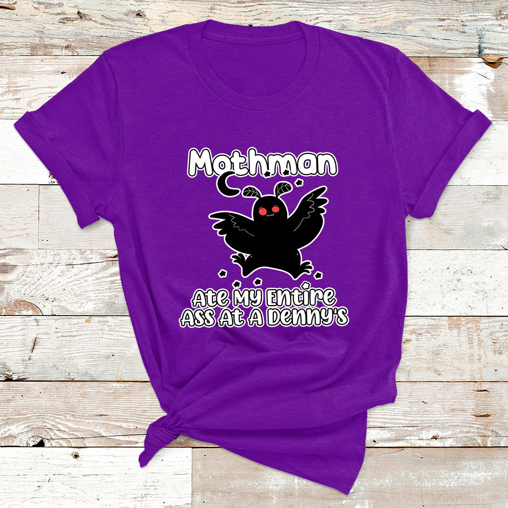 Funny Mothman Ate My Entire Ass Mothman Crytid T Shirt - Wonder Print Shop