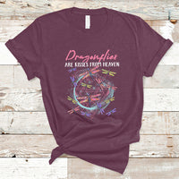Dragonflies Are Kisses From Heaven Angels Spiritual Heavenly T Shirt - Wonder Print Shop