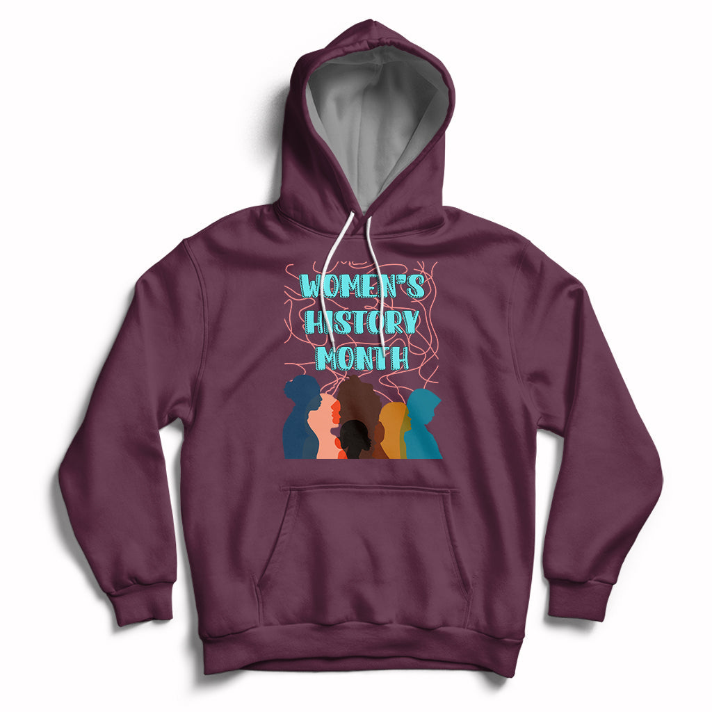 Women's History Month Well Behaved Womens Feminist Women Strong Hoodie - Wonder Print Shop