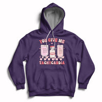Retro You Give Me Tachycardia ICU Nurse Life Valentines Day Hoodie - Wonder Print Shop