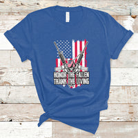 Honor The Fallen Thank The Living Memorial Day Veterans Day T-Shirt - Wonder Print Shop