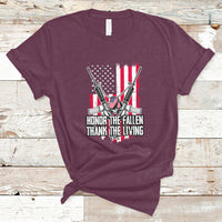 Honor The Fallen Thank The Living Memorial Day Veterans Day T-Shirt - Wonder Print Shop