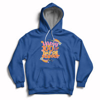 Happy 100th Day Of School Teacher Kids 100 Days Rainbow Hoodie - Wonder Print Shop