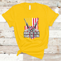 Honor The Fallen Thank The Living Memorial Day Veterans Day T-Shirt - Wonder Print Shop