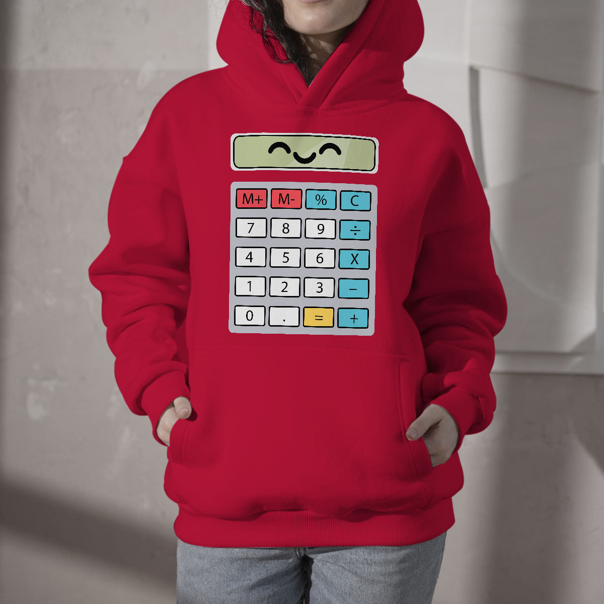 Number Day Math Day Calculator Costume I Am A Calculator Let's Have Fun With The Numbers Hoodie - Wonder Print Shop
