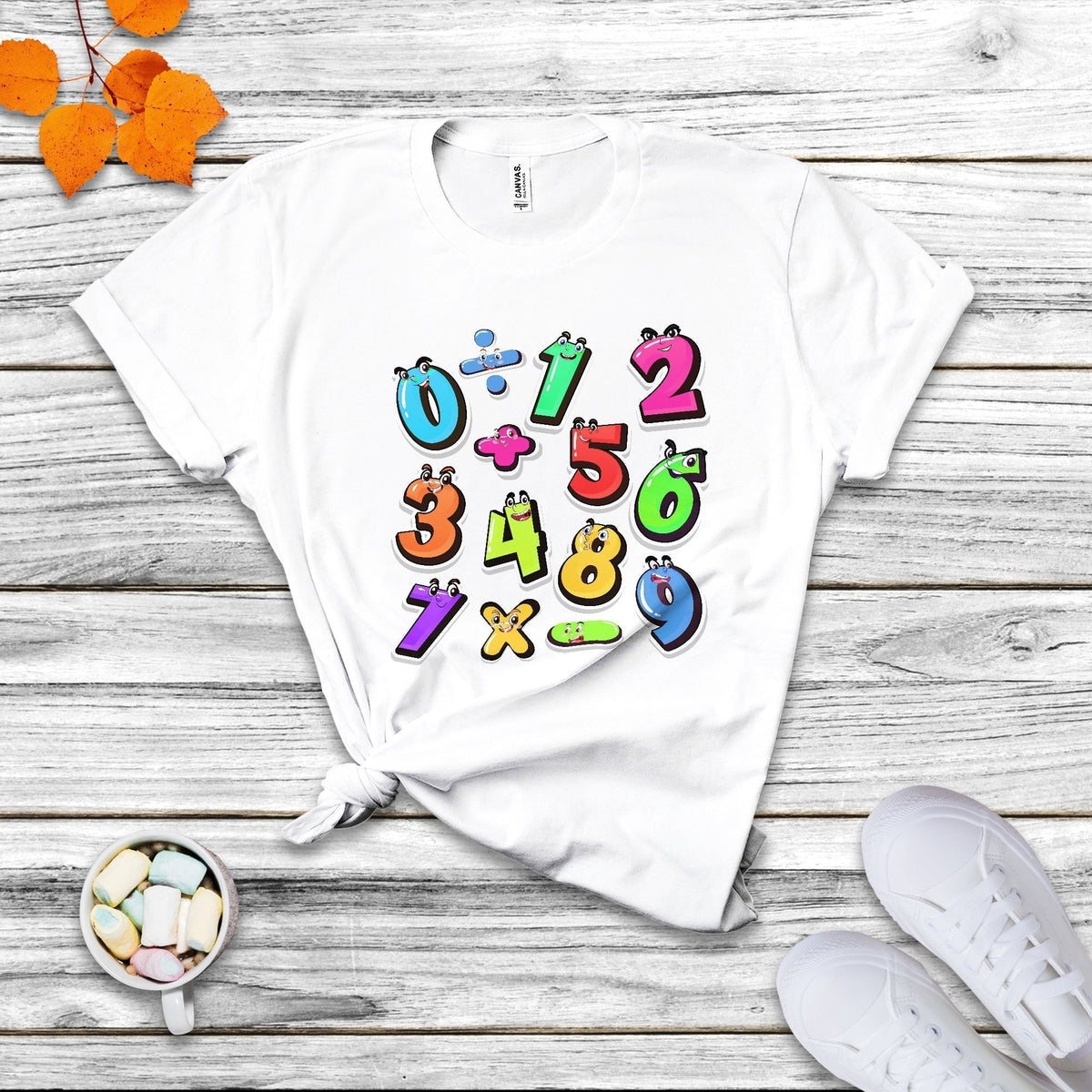 Numbers Math Calculation Symbols Number Day Math Day Numbers Costume Let's Have Fun With The Numbers T Shirt - Wonder Print Shop