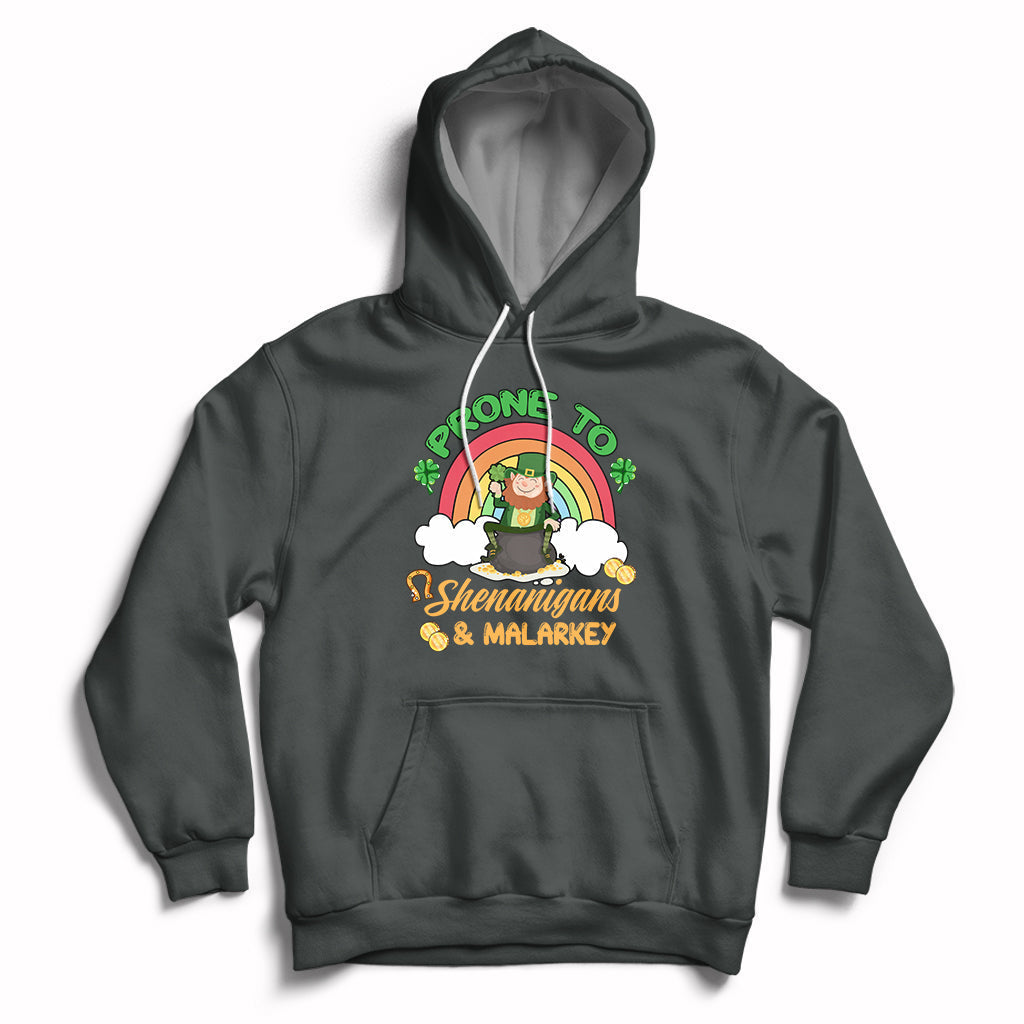 Prone To Shenanigans And Malarkey St. Patrick's Leprechauns Hoodie - Wonder Print Shop