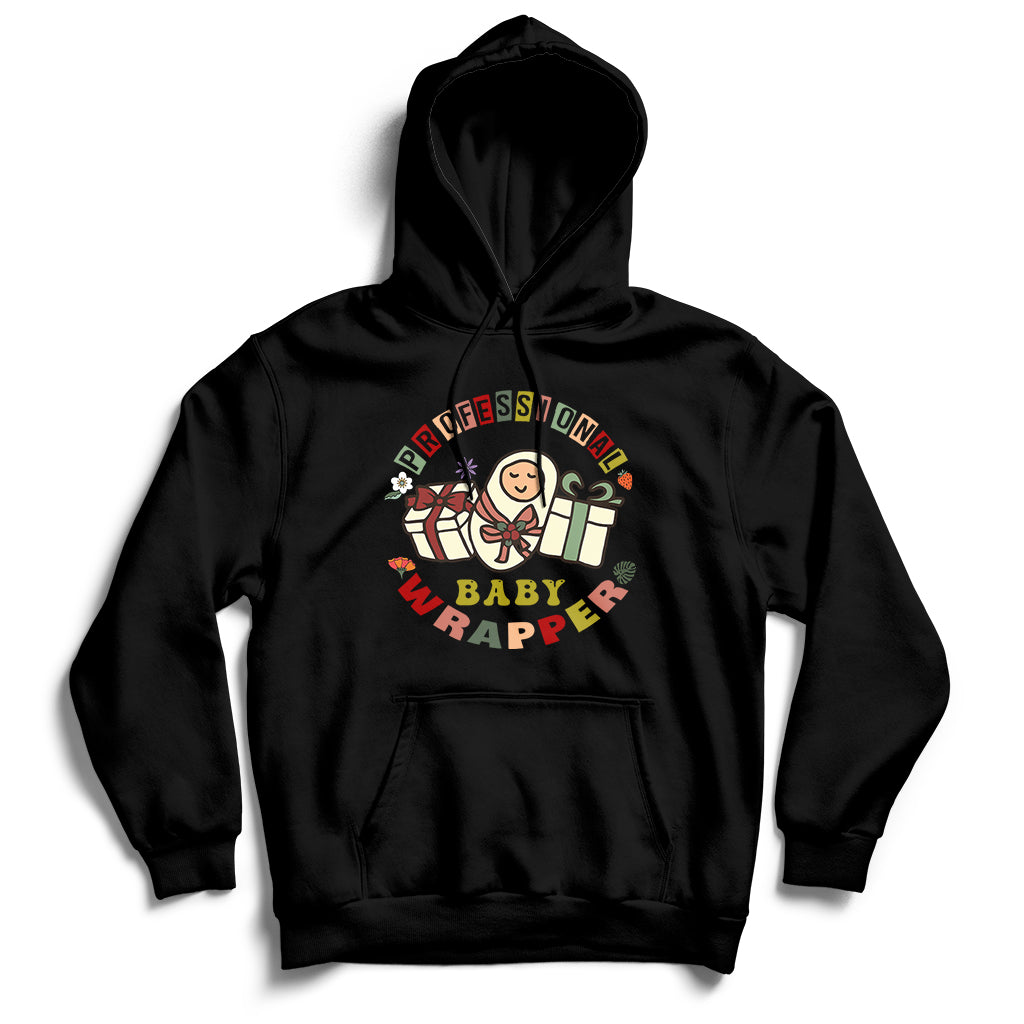 Professional Baby Wrapper Nurse Hoodie - Wonder Print Shop