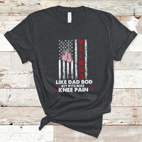 Vetbod Like Dad Bod But With More Knee Pain Patriotic Dog Tag T-Shirt - Wonder Print Shop
