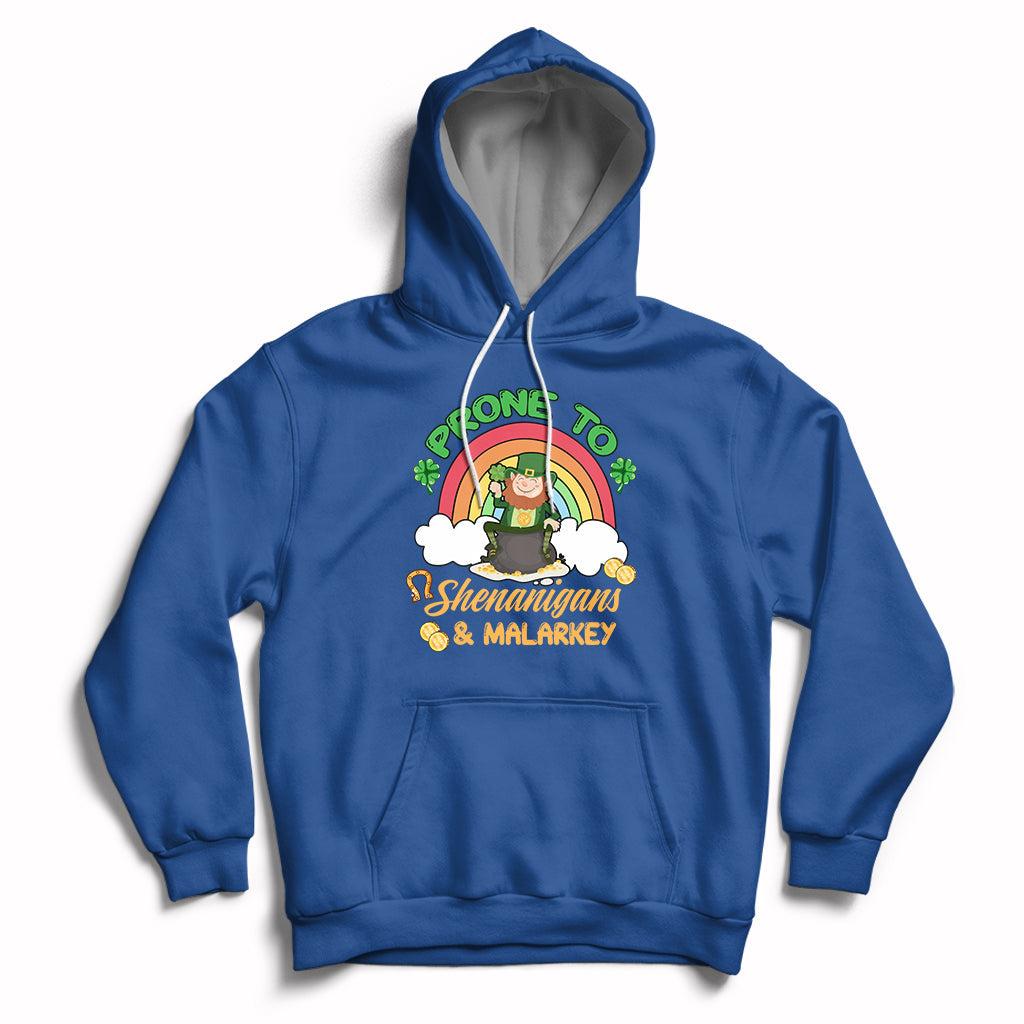 Prone To Shenanigans And Malarkey St. Patrick's Leprechauns Hoodie - Wonder Print Shop