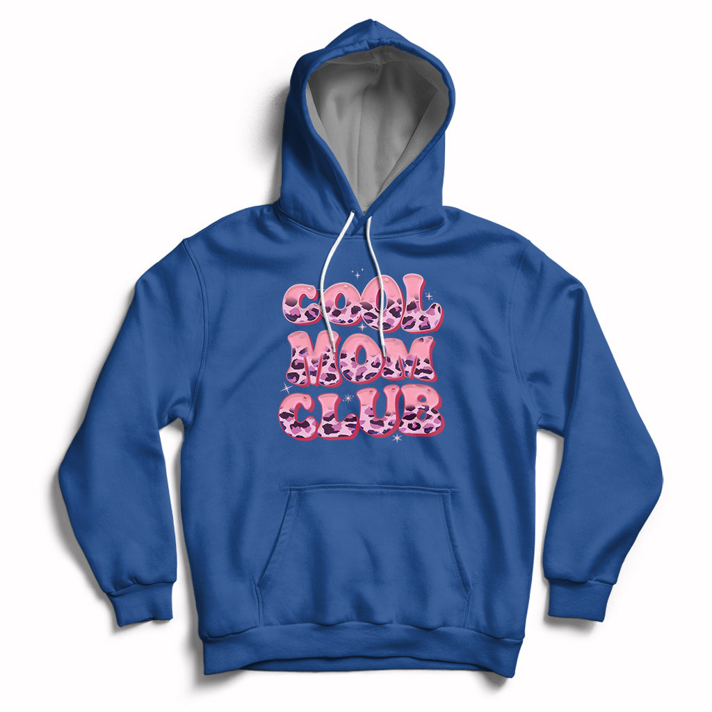 Cool Mom Club Leopard Mom Club Mother's Day I'm A Cool Mom Hoodie - Wonder Print Shop