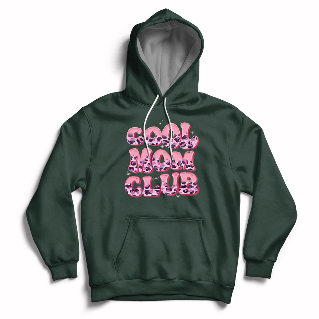 Cool Mom Club Leopard Mom Club Mother's Day I'm A Cool Mom Hoodie - Wonder Print Shop