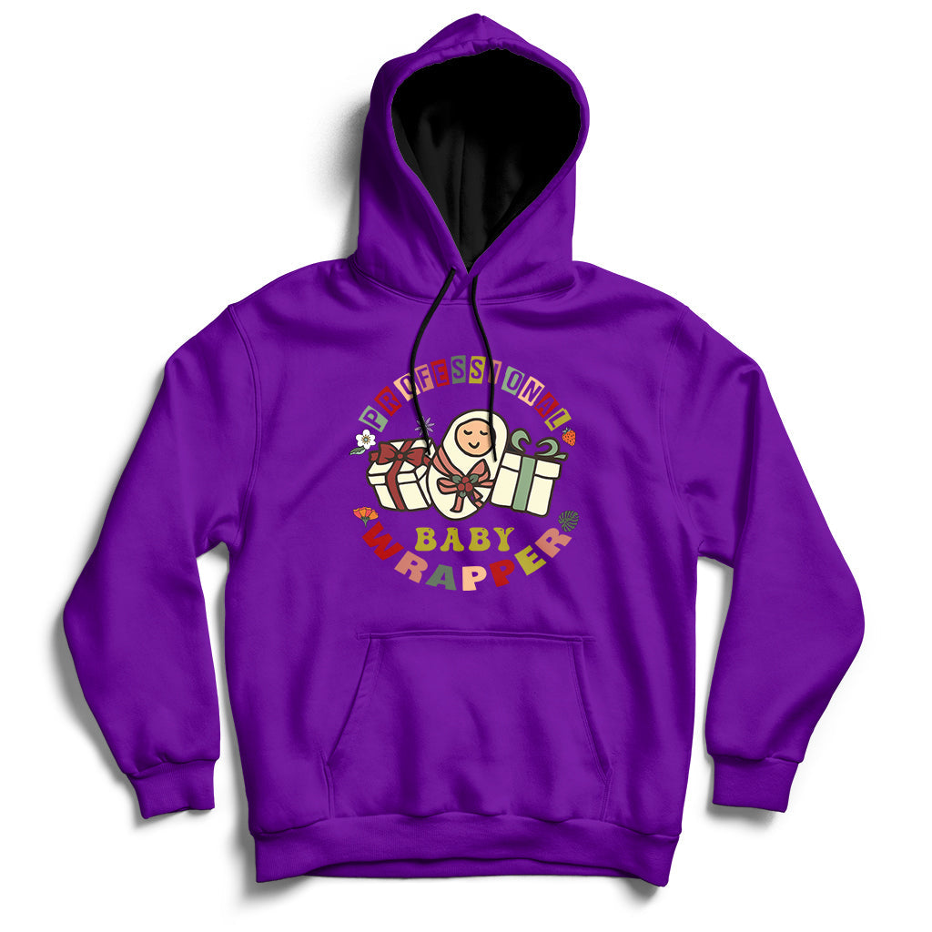 Professional Baby Wrapper Nurse Hoodie - Wonder Print Shop