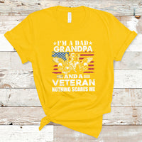 I'm A Dad Grandpa And A Veteran Funny For Papa Grandpa Pride T-Shirt - Wonder Print Shop