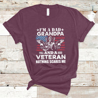 I'm A Dad Grandpa And A Veteran Funny For Papa Grandpa Pride T-Shirt - Wonder Print Shop