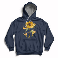 Choose To Shine Dragonflies Sunflower Growth Mindset Hoodie - Wonder Print Shop