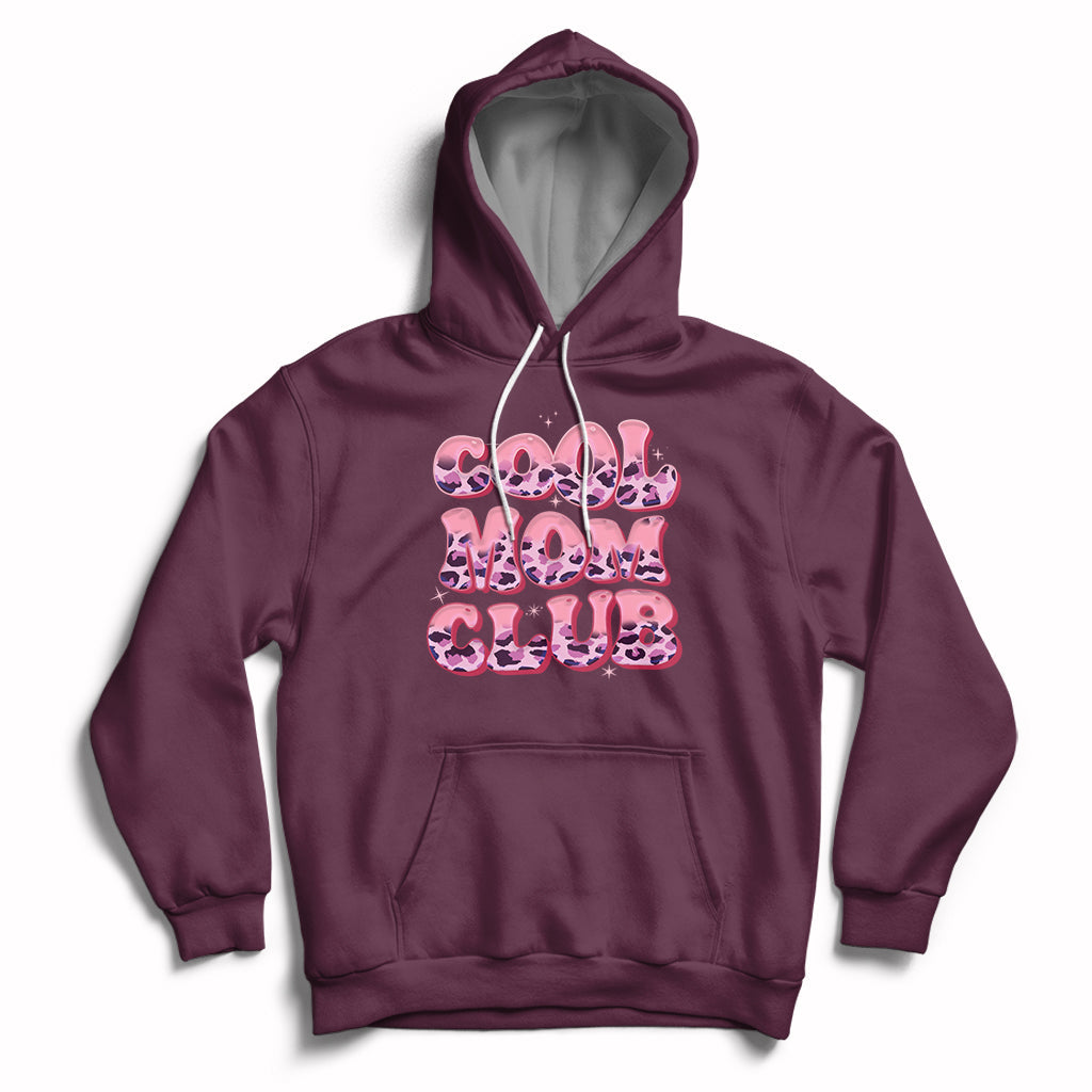 Cool Mom Club Leopard Mom Club Mother's Day I'm A Cool Mom Hoodie - Wonder Print Shop