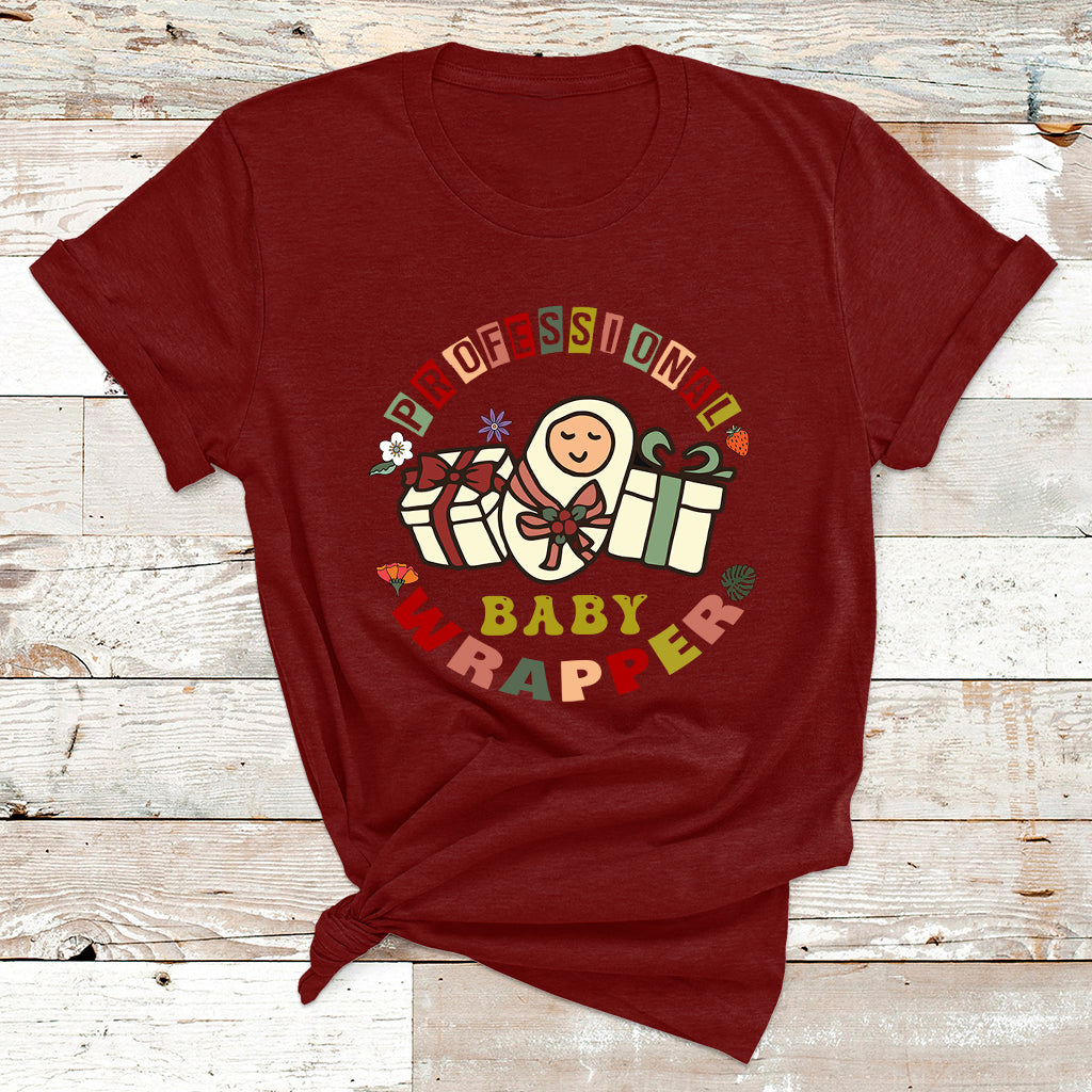 Professional Baby Wrapper Nurse T Shirt - Wonder Print Shop